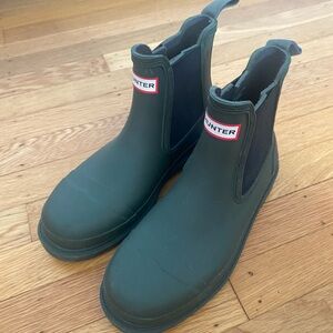 Hunter Dark Green Waterproof Boots Womens or Kids